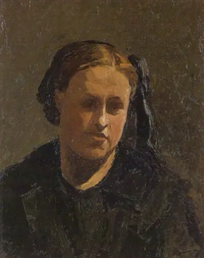 Head of a Woman Claude Monet